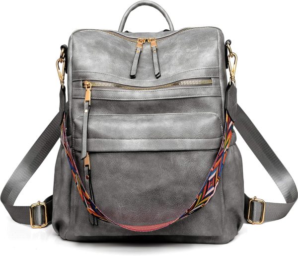 Women's Backpack Purse Leather Backpack Purse for Women Travel Fashion Backpack Designer Ladies Shoulder Bags
